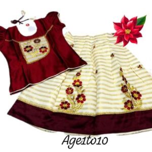 Kids Lehangas white