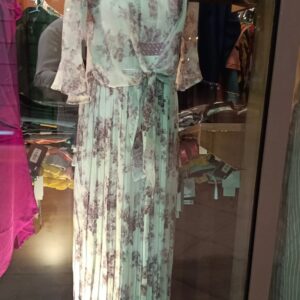 Western Frock Party Wear Green