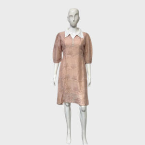 Short Flowing Midi with Croshio Collar
